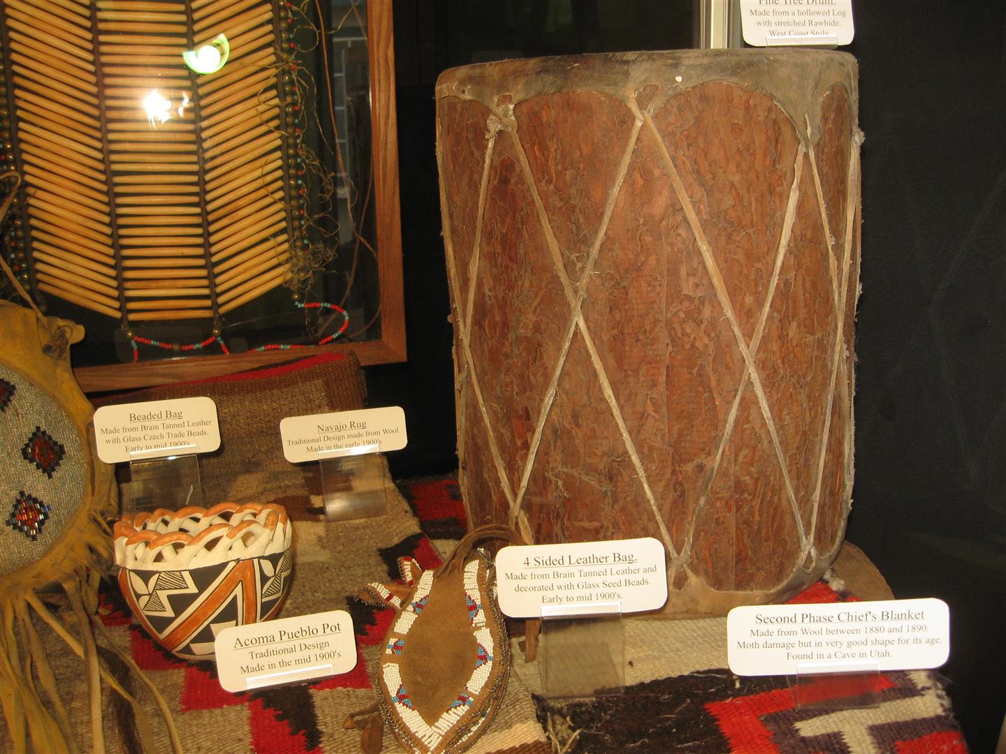 Native American Drums Stones and Bones