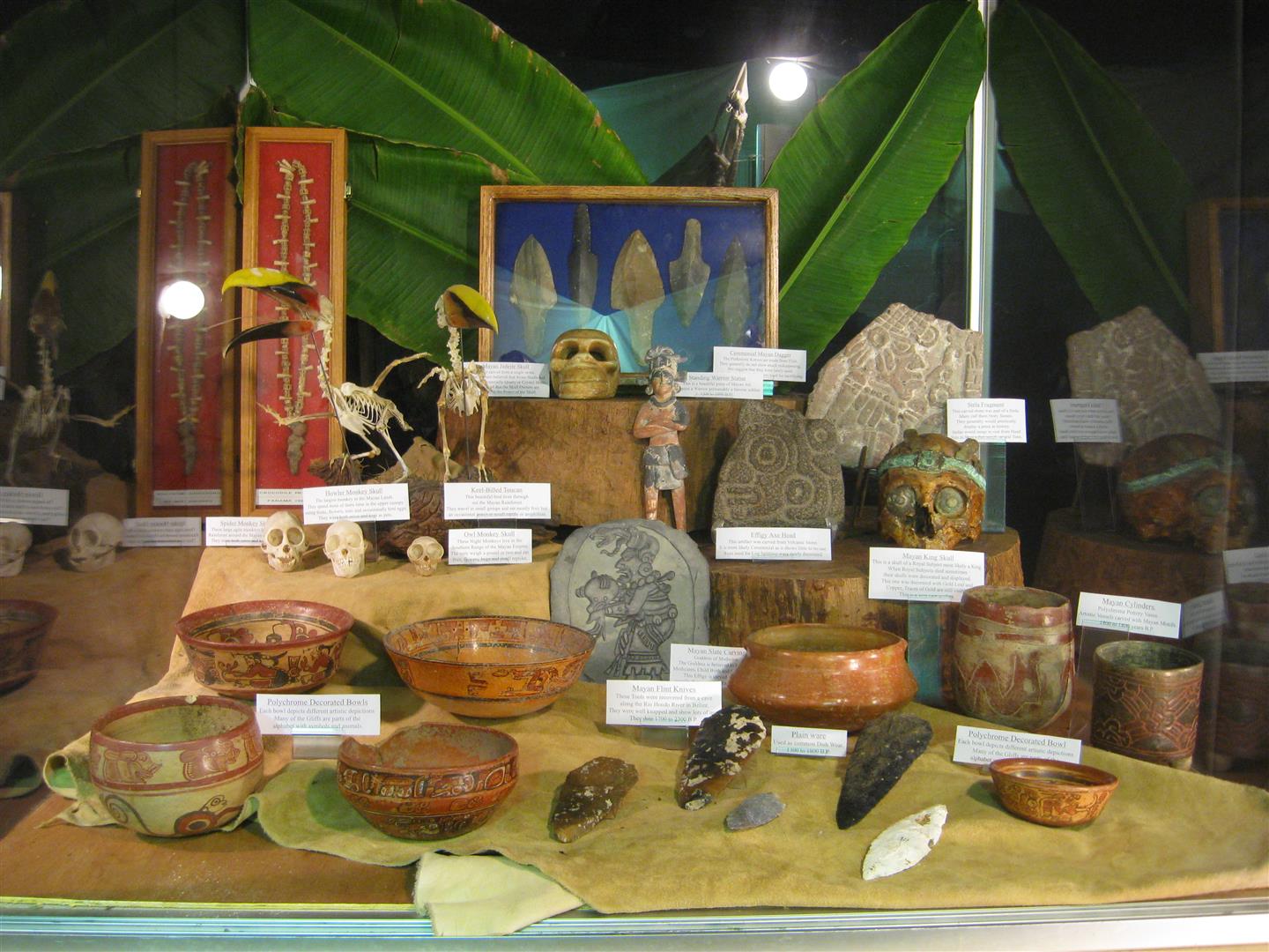 Mayan Culture Artifacts Stones and Bones Traveling Museum