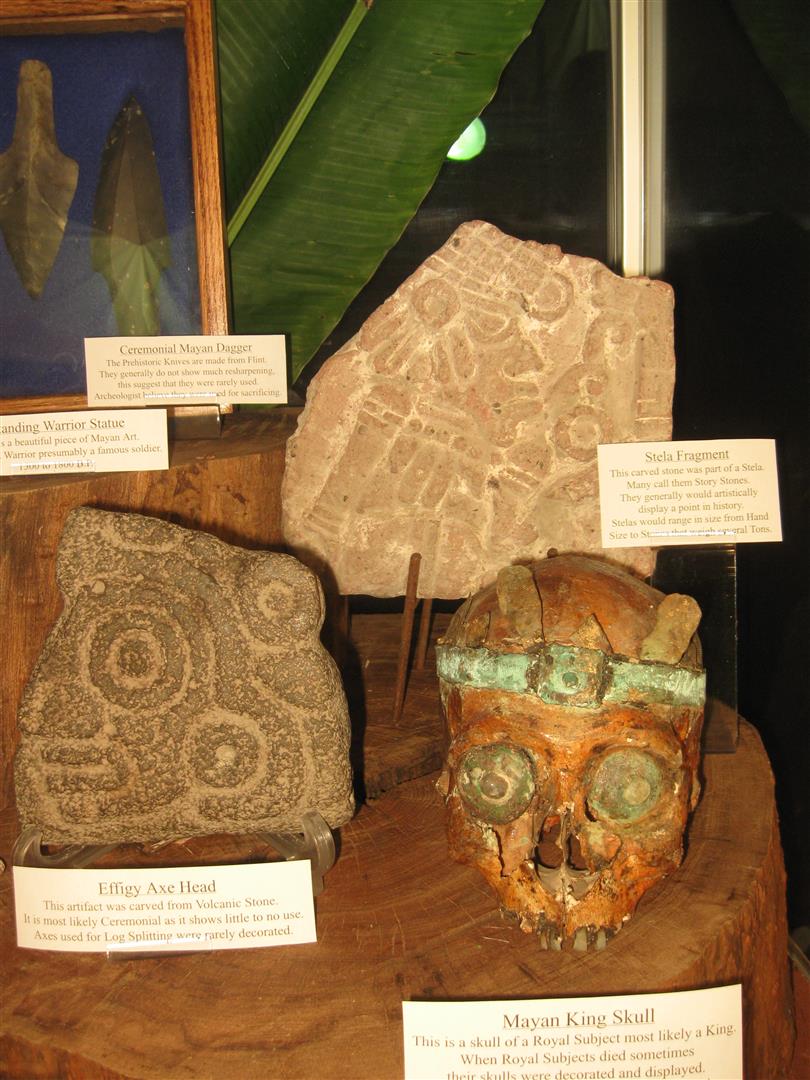 Mayan Culture Artifacts Stones and Bones Traveling Museum